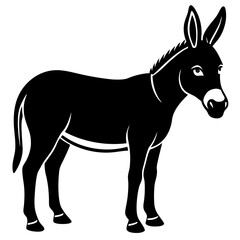 Donky vector shilhouette single Icon