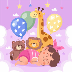 Cute babies Composition