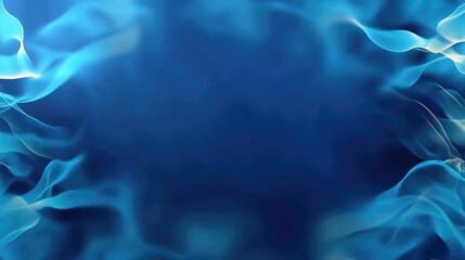Obraz premium Abstract blue smoke design, digital art