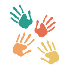 Playful Kids Handprint Paint