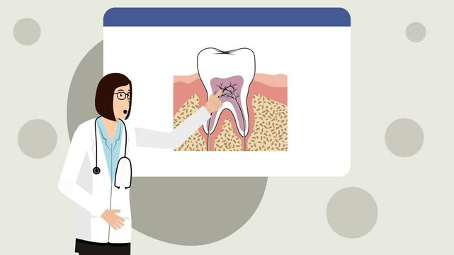 Female Dentist Presentation Animation Video 4K suitable for your project needs education company marketing etc