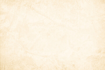 Colour old concrete wall texture background. Close up retro plain cream color cement wall background texture. Design paper vintage parchment element.