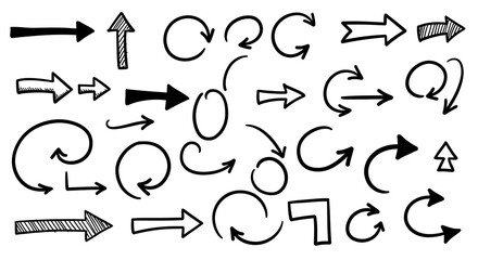 Hand-Drawn Arrows & Callout Elements for Presentations - Transparent PNG