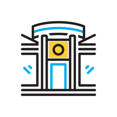 Multi color icon for mall