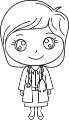Cute Cartoon Doctor Character