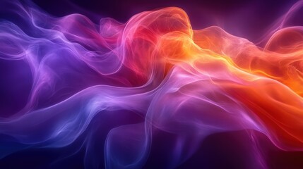 Obraz premium Contemporary Minimalist Design with Fluid Gradient Waves and Colors