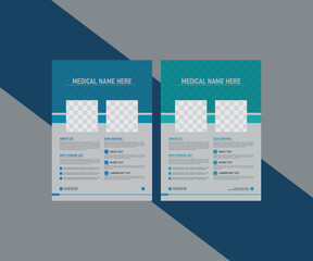 Modern Medical Flyer Design Template for Healthcare Services