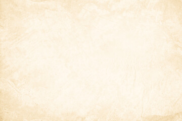 Colour old concrete wall texture background. Close up retro plain cream color cement wall background texture. Design paper vintage parchment element.