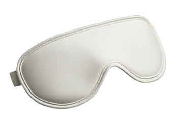 White eye mask with a white strap isolated