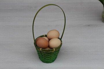 eggs in a basket