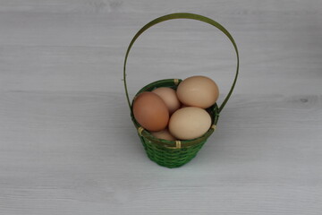 eggs in a basket