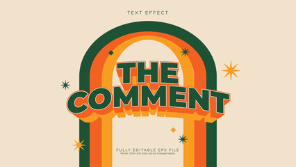 Editable text style effect - Comment Text Effect