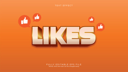 Editable text style effect - Like Text Effect