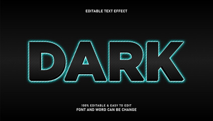 Obraz premium Dark text effect with elegant style that can be edited