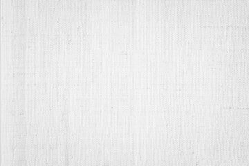 White color fabric canvas woven texture background in pattern light blank. Natural gauze linen, carpet wool and cotton cloth textile textured as clean empty for decoration text. Grey sack material.