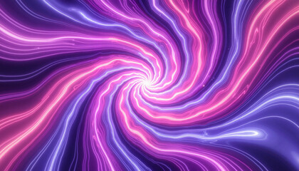 Obraz premium Abstract vortex of flowing gradient lines, dynamic futurism