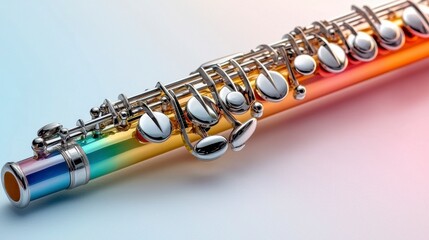 Obraz premium Colorful Iridescent Flute Close Up