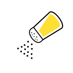 Minimalist Seasoning Icon Illustration