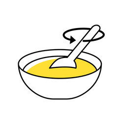 Stirring Icon Illustration