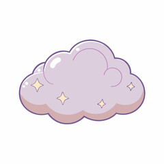 Obraz premium A 3D cloud icon with rain vector bubbles, a weather symbol of internet communication