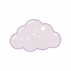 A blue 3D cloud icon with speech bubble vector illustration symbolizing web communication