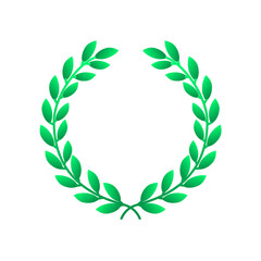  award set vector illustration. Set of wreaths and branches with leaves. Hand drawing laurel wreaths and branches collection. Laurels wreaths, swirls, twigs and flower ornaments. Herbs, flowers 