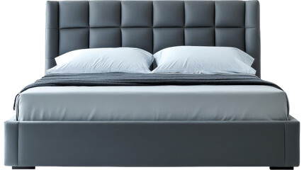 Fototapeta premium bed with pillows, isolated