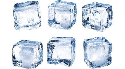 Fototapeta premium ice cube isolated on white