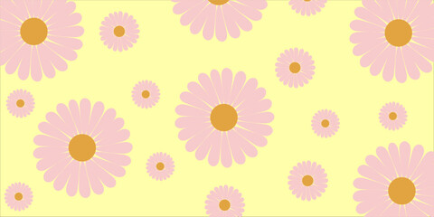 flowers abstract green daisy bellis perennis gradient background, business technology digital communication template, future banner poster cover pattern creative graphic © Jittra