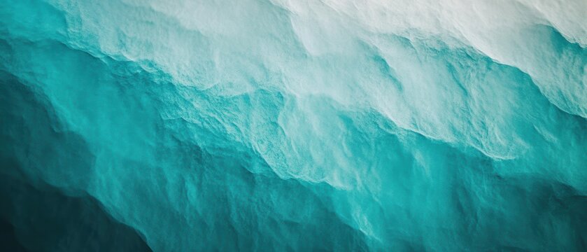 Ocean waves in tranquil turquoise waters, calming beach scenery, summer relaxation, natures beauty, meditation escape, World Environment Day inspiration.