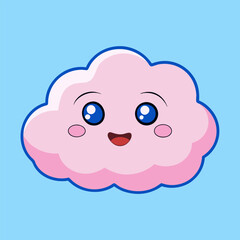 Cute pink bunny and bear vector cartoon illustration with smiling faces and heart, ideal for a child's valentine card design