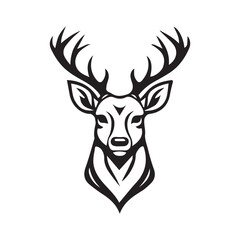Fototapeta premium deer head silhouette