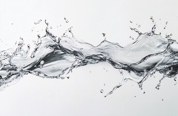 Liquid Dynamics: The fluid and dynamic essence of water takes center stage, captured in a high-speed freeze-frame that showcases the intricate beauty of its form.