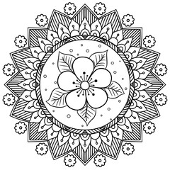Flower Mandala Art Design 