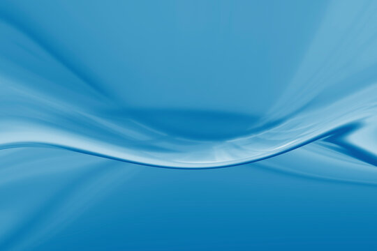 Abstract 3D rendering of transparent water ripples conveying tranquility and serenity