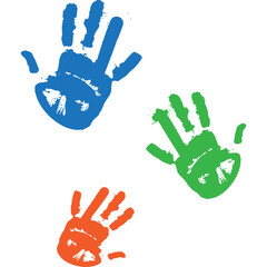  Playful Kids Hand Print Paint 