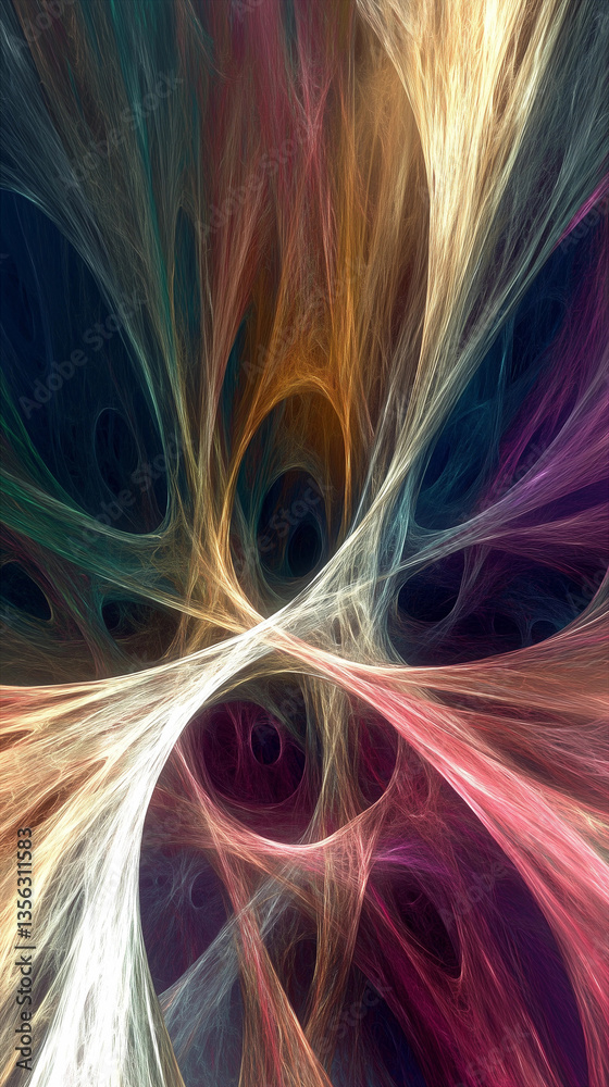 Wall mural fresh color scheme vertical abstract background for mobile phones.