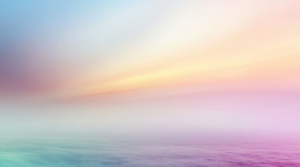 Obraz premium Serene pastel gradient sky over calm ocean at sunrise