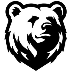 Grizzly bear silhouette