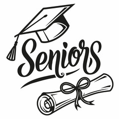 Handwritten Calligraphy Seniors Graduation
