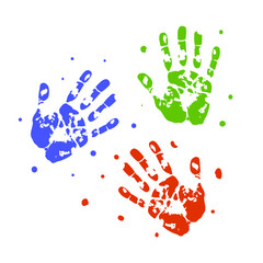 Playful Kids Hand Print Paint
