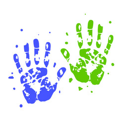 Playful Kids Hand Print Paint