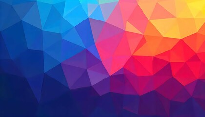Obraz premium Colorful Abstract Polygon Design