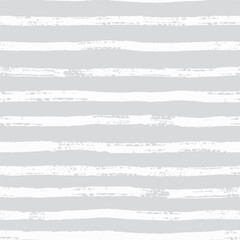 Abstract seamless pattern with horizontal stripes. Hand drawn vector background. Minimalist allover print with brushstrokes