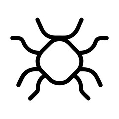 Virus icon representing digital threats and cybersecurity concepts  