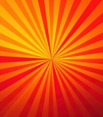 Vibrant sunburst radial stripes in warm sunset hues, gradient, optical, design