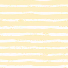 Abstract seamless pattern with horizontal stripes. Hand drawn vector background. Minimalist allover print with brushstrokes