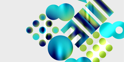 Circles and triangles modern art. Vector Illustration For Wallpaper, Banner, Background, Card, Book Illustration, landing page