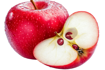 red apple slice - juicy fruit photo