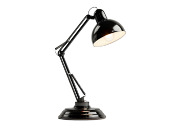 A professional black desk lamp for study and office work.